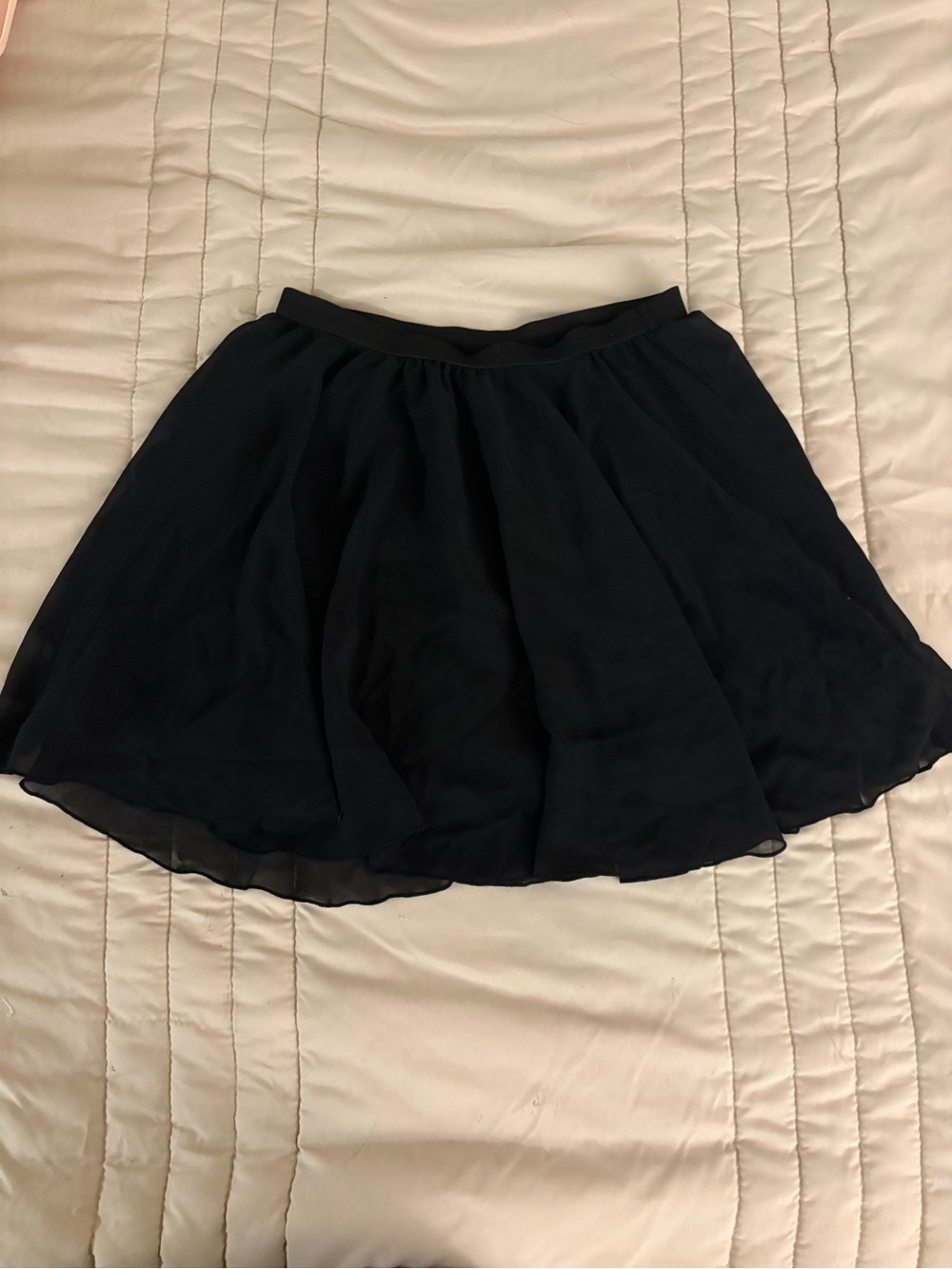Hollister Black Chiffon Flare Skirt